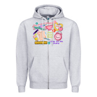 Heather Grey teacher stuff Zipper Hoodie - JahusDesignShop