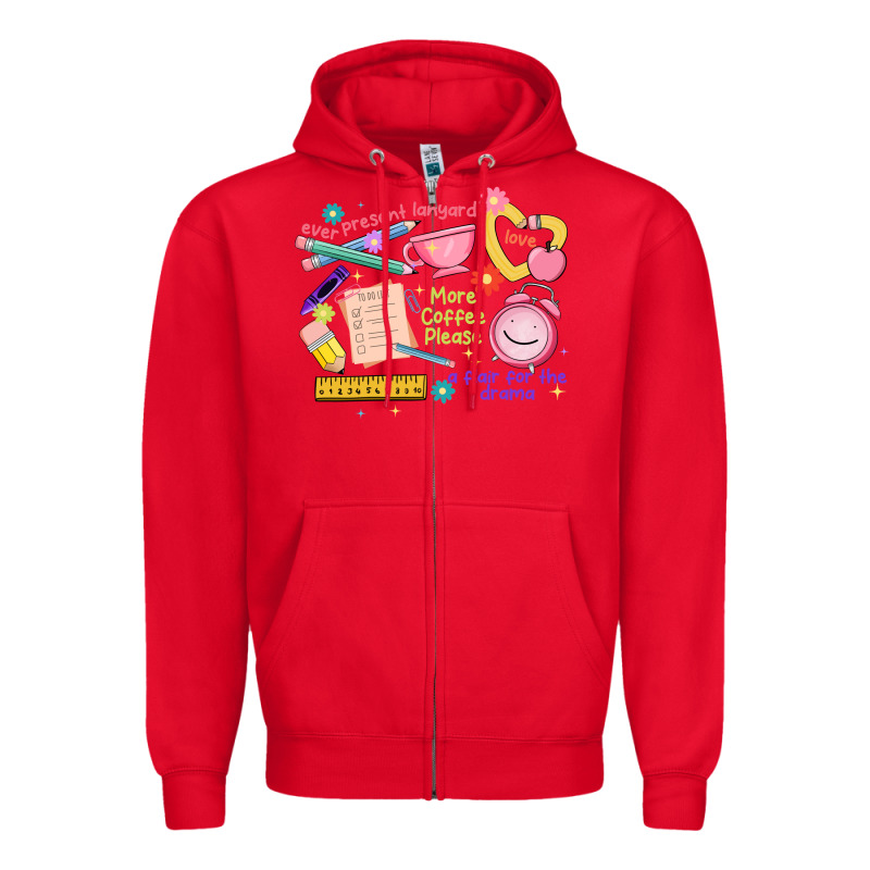 Teacher Stuff Zipper Hoodie by JahusDesignShop | Teevron