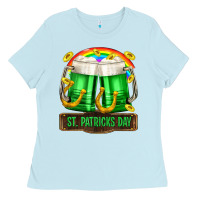 Baby Blue St. Patrick's Day beer Ladies Tee - OliviaCreatesArt