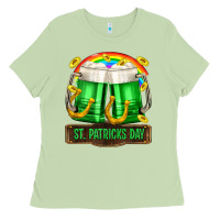 Matcha St. Patrick's Day beer Ladies Tee - OliviaCreatesArt