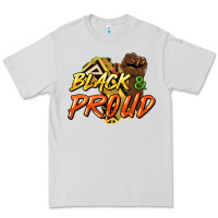 Dove Grey Black and proud Premium Tee - HowdyJamesFarm
