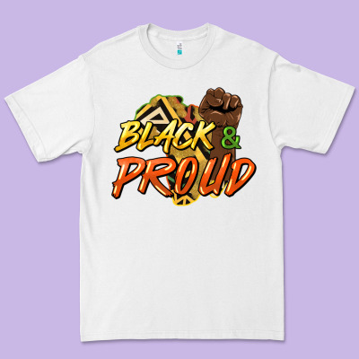 Black And Proud Premium Tee Designed By Howdyjamesfarm
