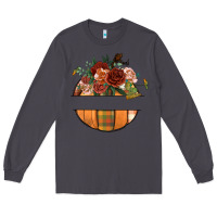 Smoke customize floral pumpkin Long Sleeve Tee - BundleAndBundleShop