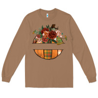 Toasted Coconut customize floral pumpkin Long Sleeve Tee - BundleAndBundleShop