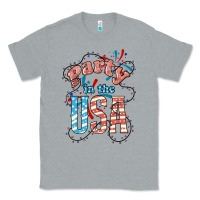 Heather Grey Party in the USA 4th of july Classic Tee - HowdyJamesFarm