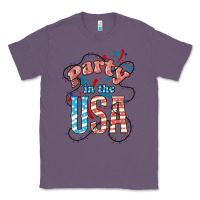 Lavender Party in the USA 4th of july Classic Tee - HowdyJamesFarm