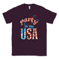 Plum Party in the USA 4th of july Classic Tee - HowdyJamesFarm