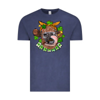 Vintage Denim St. Patrick's Day cow Vintage Tee - FaDigitalArtStudio