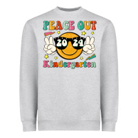 Heather Grey peace out 2024 kindergarten Heavyweight Sweatshirt - JahusDesignShop