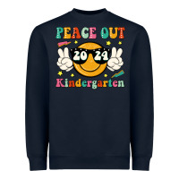 Peace Out 2024 Kindergarten Heavyweight Sweatshirt | Teevron