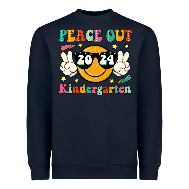 Peace Out 2024 Kindergarten Heavyweight Sweatshirt by JahusDesignShop | Teevron