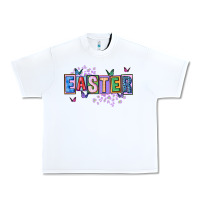 White easter with leopard Urban Heavy Tee - FaDigitalArtStudio