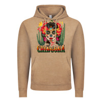 Vintage Coffee chingona sugar skull Vintage Hoodie - BundleAndBundleShop