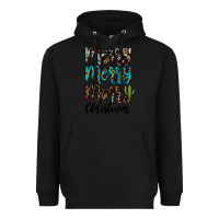 Black merry christmas Heavyweight Hoodie - JahusDesignShop