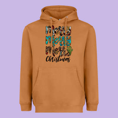 Merry Christmas Heavyweight Hoodie Designed By Jahusdesignshop