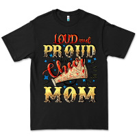 Black Loud and proud cheer Mom Mother's Day Premium Tee - CowGirlArtShop