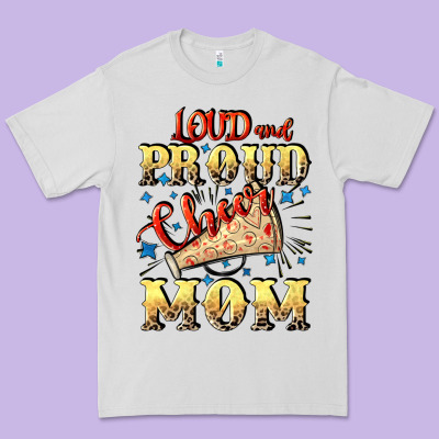 Loud And Proud Cheer Mom Mother's Day Premium Tee Designed By Cowgirlartshop