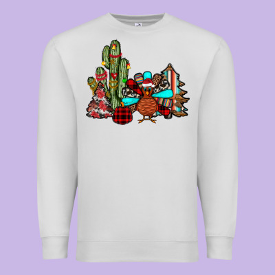 Christmas Turkey Premium Sweatshirt Designed By Jahusdesignshop