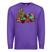 Purple christmas turkey Premium Sweatshirt - JahusDesignShop