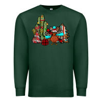 Sports Green christmas turkey Premium Sweatshirt - JahusDesignShop