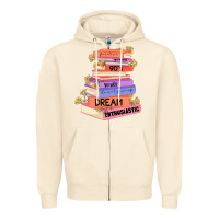Sandshell booktroverts Zipper Hoodie - JahusDesignShop