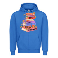 True Royal booktroverts Zipper Hoodie - JahusDesignShop