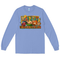 Colony Blue happy thanksgiving Long Sleeve Tee - FaDigitalArtStudio