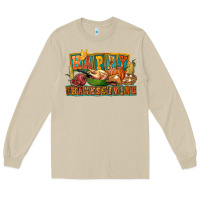 Mushroom happy thanksgiving Long Sleeve Tee - FaDigitalArtStudio