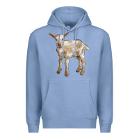 Colony Blue Baby Saanen Goat Premium Hoodie - LillyAllenDesigns