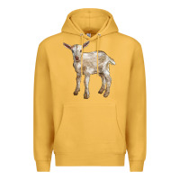 Mustard Baby Saanen Goat Premium Hoodie - LillyAllenDesigns