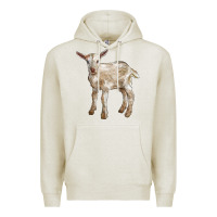 Oatmeal Heather Baby Saanen Goat Premium Hoodie - LillyAllenDesigns