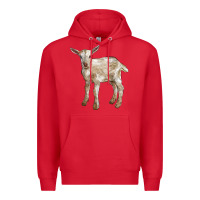 Red Baby Saanen Goat Premium Hoodie - LillyAllenDesigns