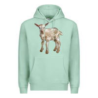 Seafoam Baby Saanen Goat Premium Hoodie - LillyAllenDesigns