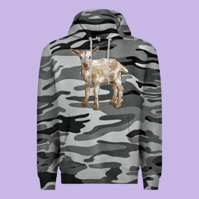 Baby Saanen Goat Premium Hoodie Designed By Lillyallendesigns