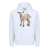 White Baby Saanen Goat Premium Hoodie - LillyAllenDesigns