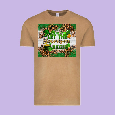 Let The Shenanigans Begin Vintage Tee Designed By Fadigitalartstudio