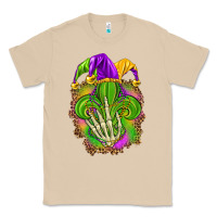 Mushroom Mardi Gras with skeleton hand Classic Tee - HowdyJamesFarm