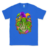 True Royal Mardi Gras with skeleton hand Classic Tee - HowdyJamesFarm