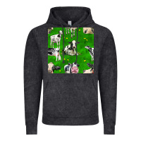 Vintage Black holstein cows seamless pattern Vintage Hoodie - BundleAndBundleShop