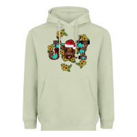 Matcha joy Sunflower Heavyweight Hoodie - JahusDesignShop