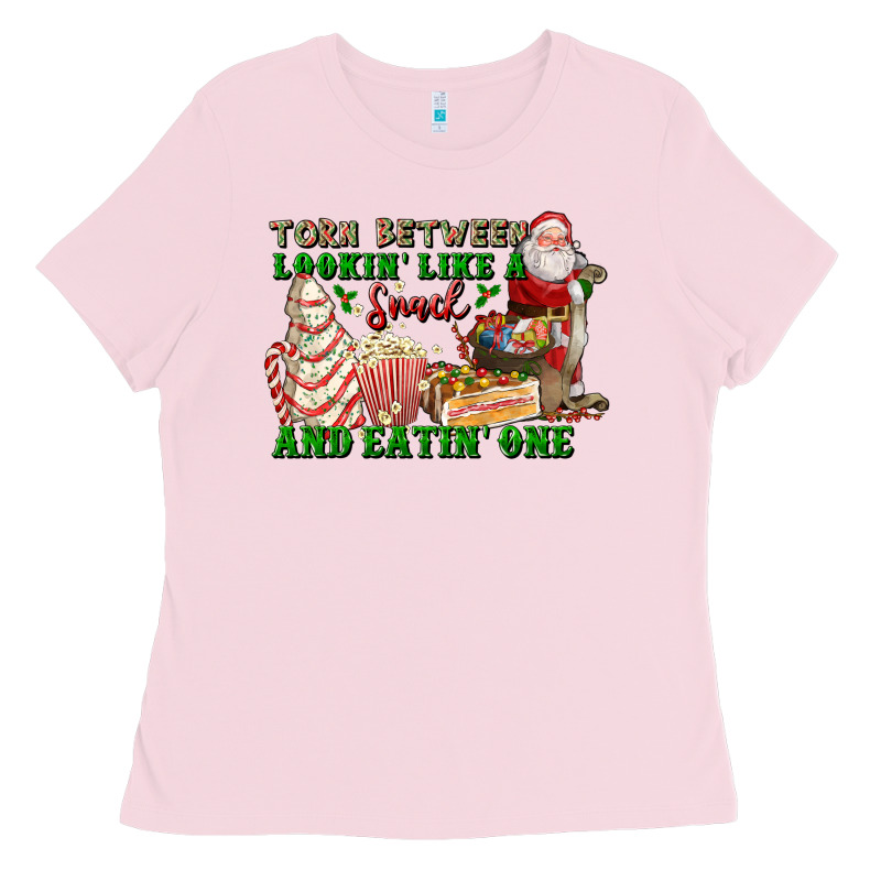 Torn Between Lookin Like A Snack And Eatin One Ladies Tee by FaDigitalArtStudio | Teevron