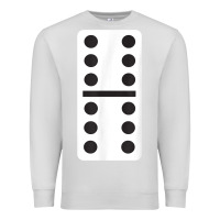 Dove Grey double six dominoes tshirt halloween costume 6 6 domino game t shirt Premium Sweatshirt - baoMotion