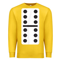 Lemon double six dominoes tshirt halloween costume 6 6 domino game t shirt Premium Sweatshirt - baoMotion