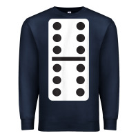Navy double six dominoes tshirt halloween costume 6 6 domino game t shirt Premium Sweatshirt - baoMotion