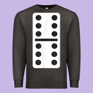 Double Six Dominoes Tshirt Halloween Costume 6 6 Domino Game T Shirt Premium Sweatshirt Designed By Baomotion