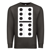 Smoke double six dominoes tshirt halloween costume 6 6 domino game t shirt Premium Sweatshirt - baoMotion