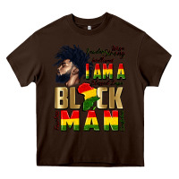 Chocolate Brown i am a black man Heavy Core Tee - CowGirlArtShop