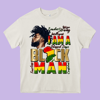 I Am A Black Man Heavy Core Tee Designed By Cowgirlartshop