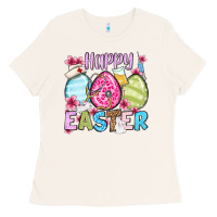 Bone Happy Easter eggs Ladies Tee - OliviaCreatesArt