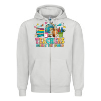 Dove Grey custom teacher Zipper Hoodie - JahusDesignShop